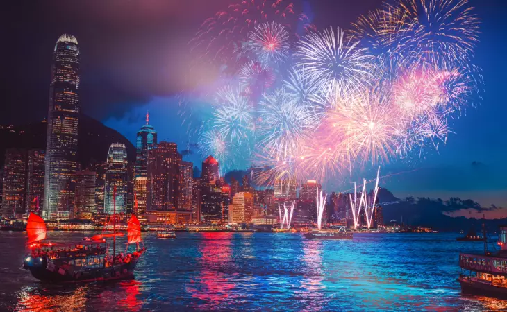 New Year's Eve on Victoria Harbour