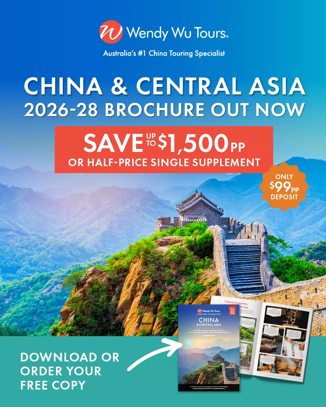 The China & Central Asia You Were Made For - Our Biggest Brochure Yet is Here!