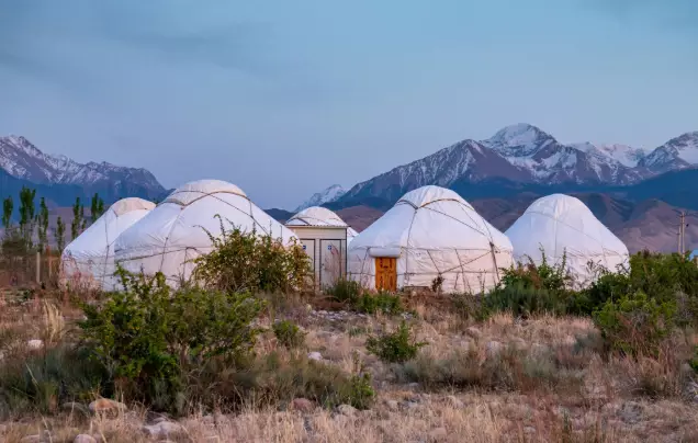 Yurt with en-suite