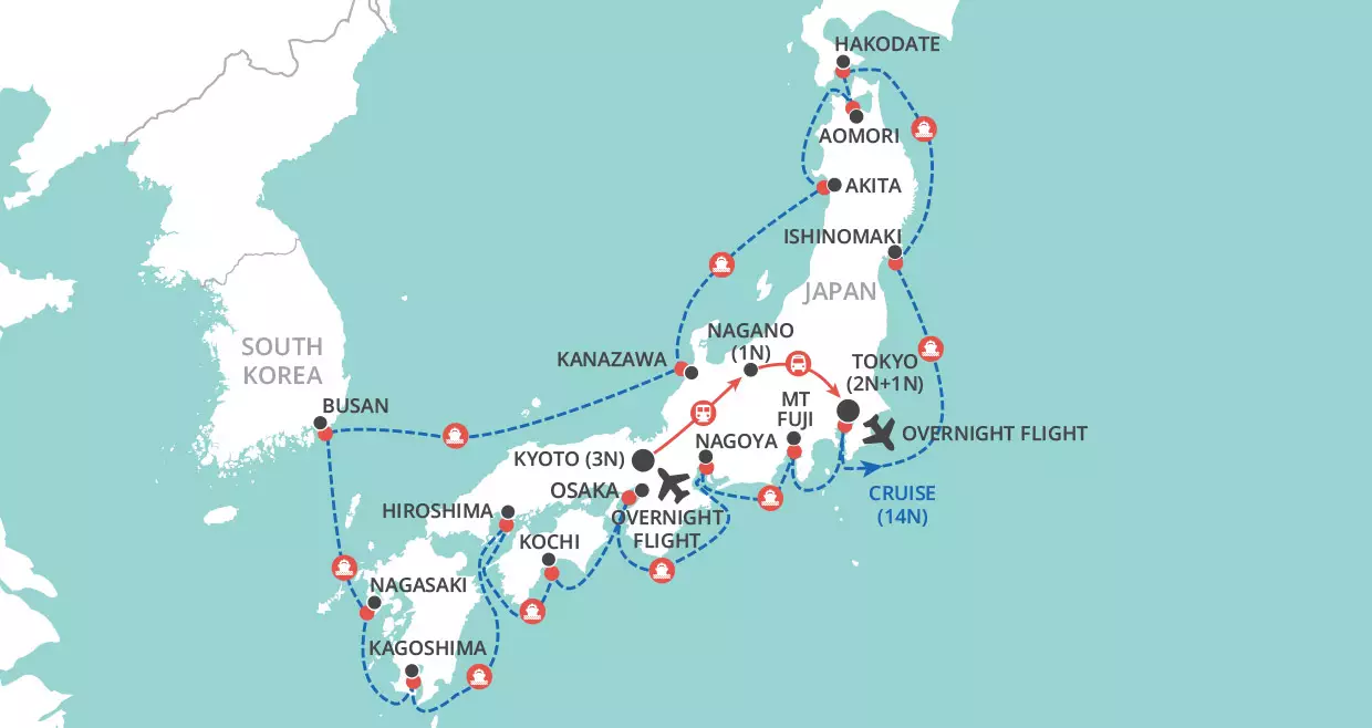 In Depth Japan map