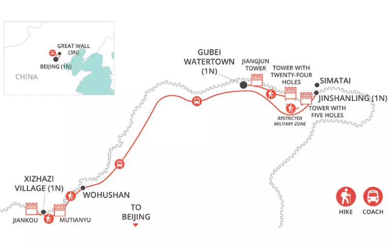 Great Wall Adventure map