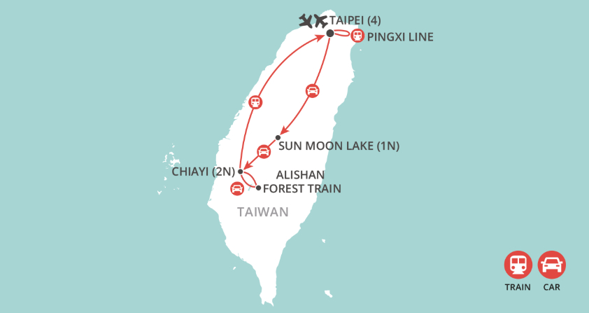 Taiwan Express map