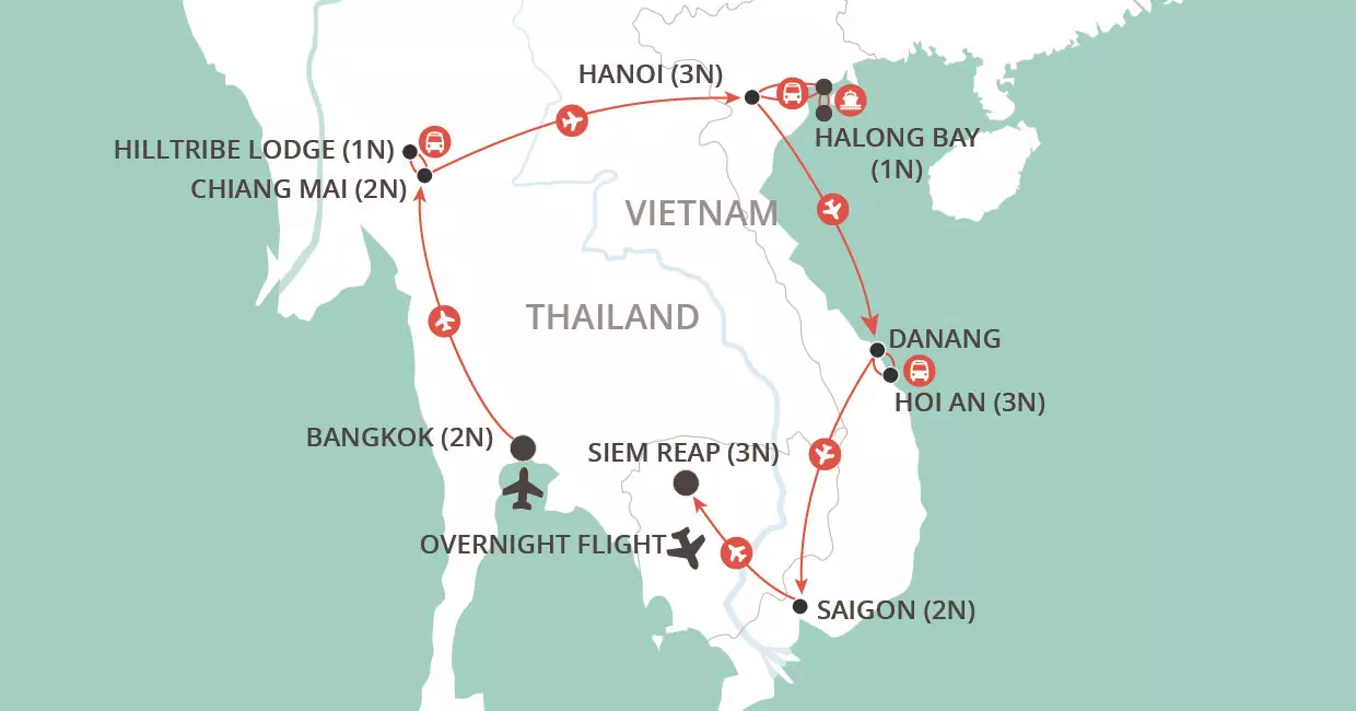 Gems of Southeast Asia map