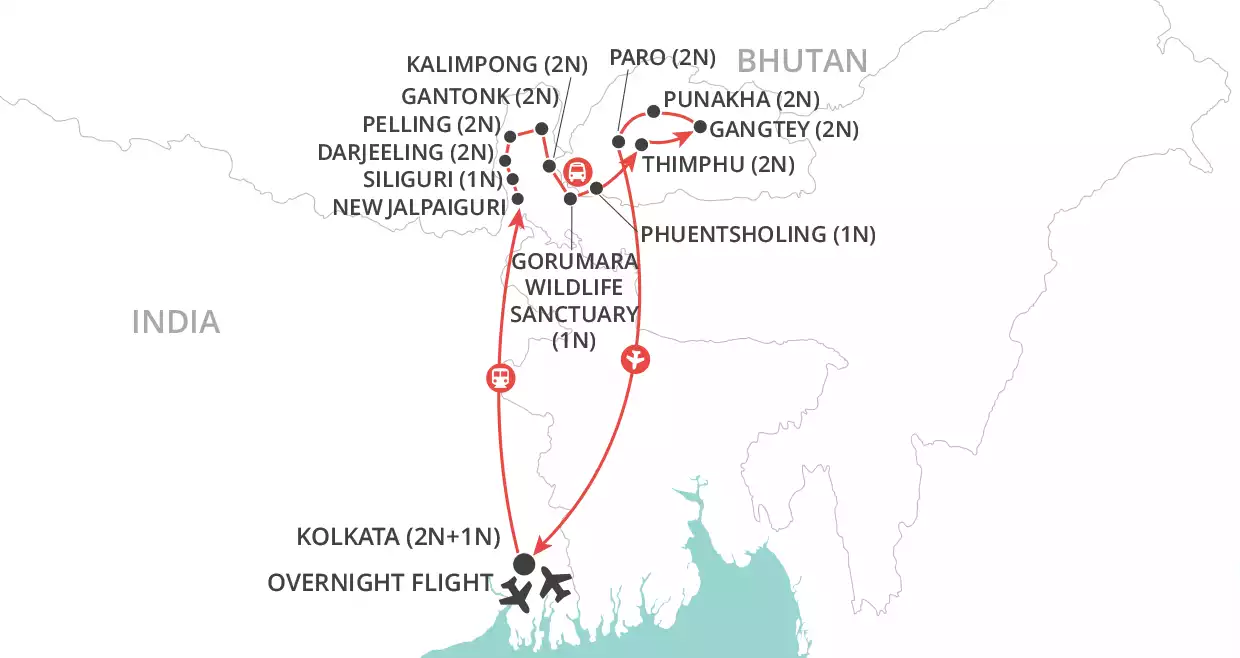 Himalayan Kingdoms map