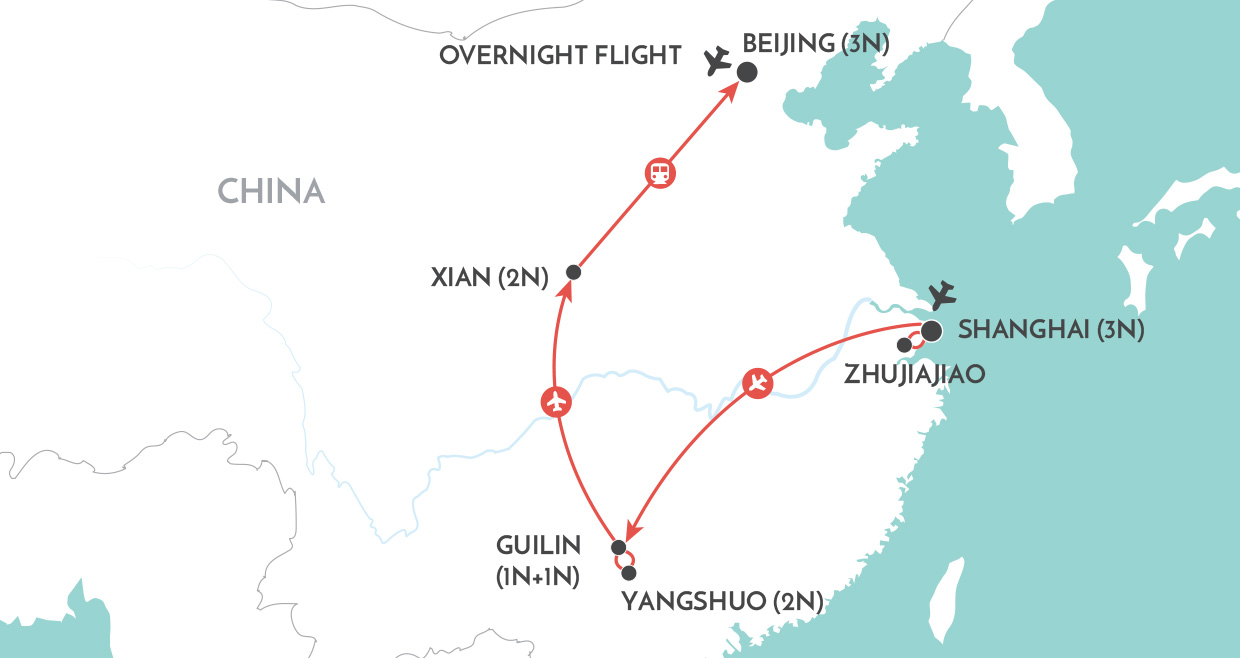 Glories of China map